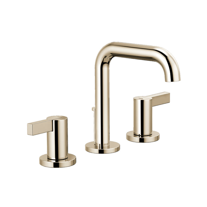 Litze Extended Lever Handles Bathroom Faucet - Widespread - 8" Brass/Polished Nickel