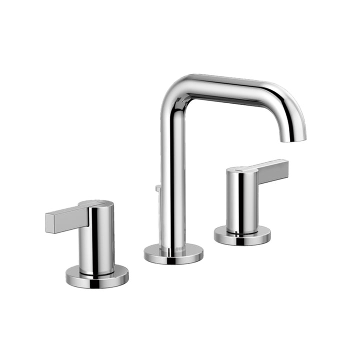 Litze Extended Lever Handles Bathroom Faucet - Widespread - 8" Brass/Polished Chrome