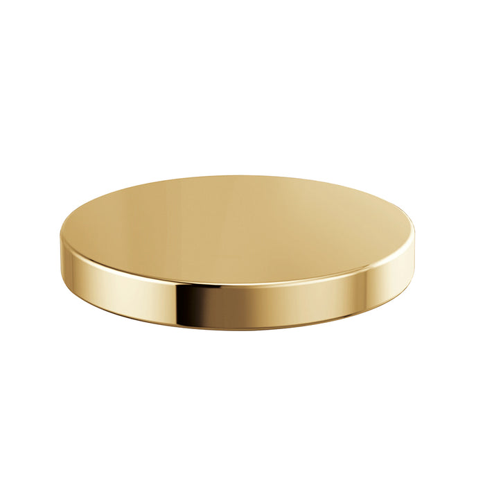 Litze Sink Hole Cover - Single Hole - 3" Stainless Steel/Polished Gold