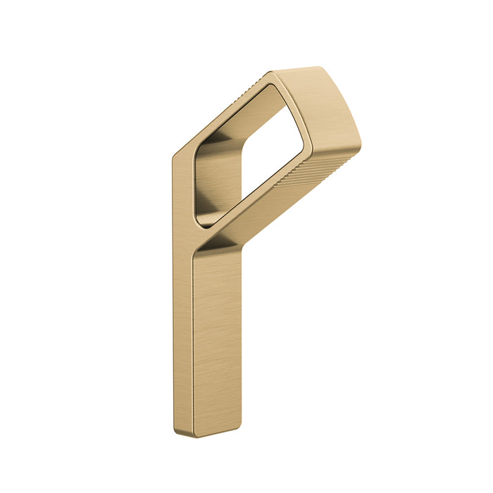 Kintsu Single Hook - Wall Mount - 4" Brass/Luxe Gold