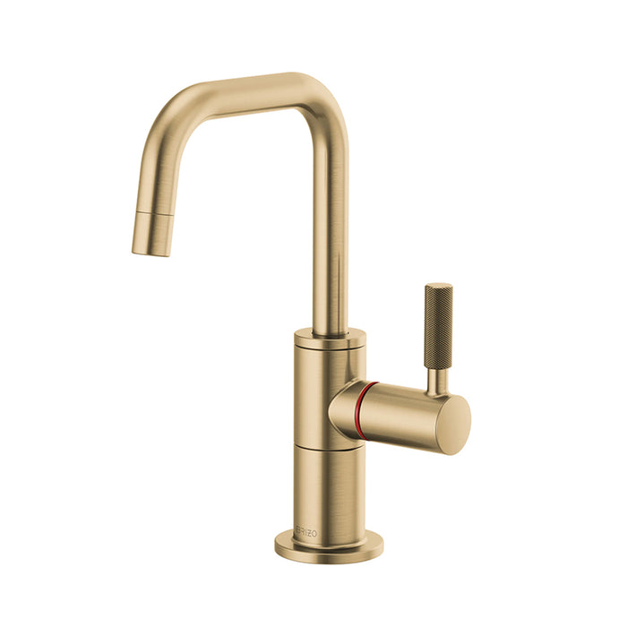 Litze Instant Hot Kitchen Faucet - Single Hole - 9" Brass/Luxe Gold