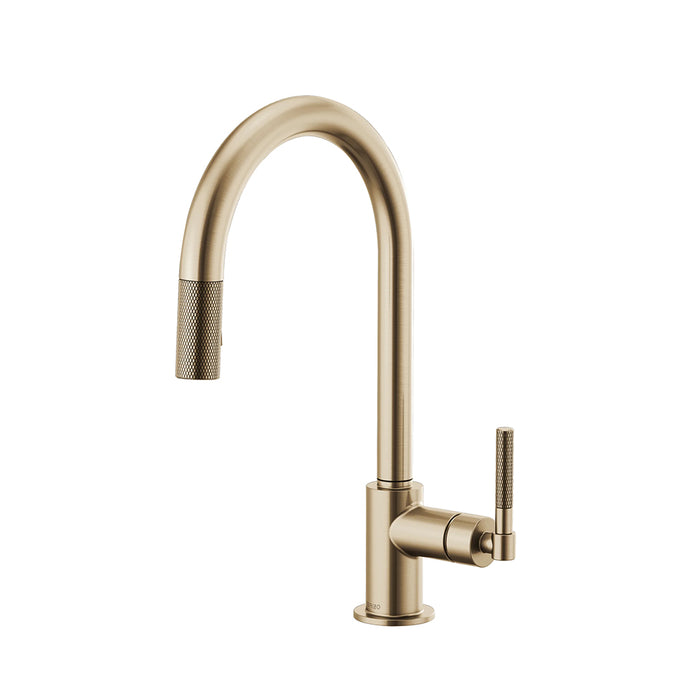 Litze Pull Out Kitchen Faucet - Single Hole - 16" Brass/Luxe Gold