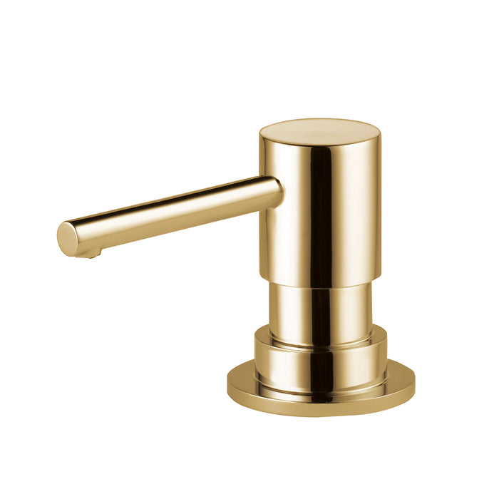 Solna Kitchen Soap Dispenser - Single Hole - 2" Brass/Polished Gold