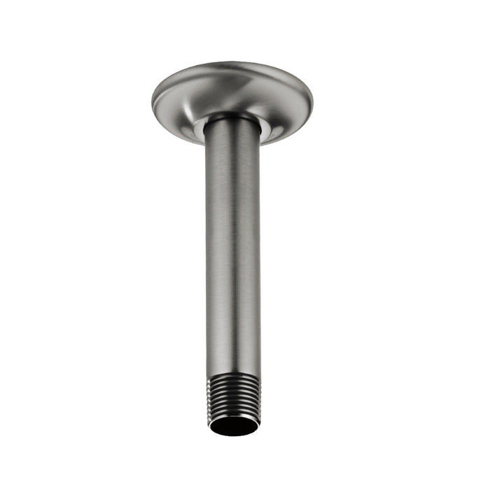 Essential Shower Arm - Ceiling Mount - 6" Brass/Luxe Steel