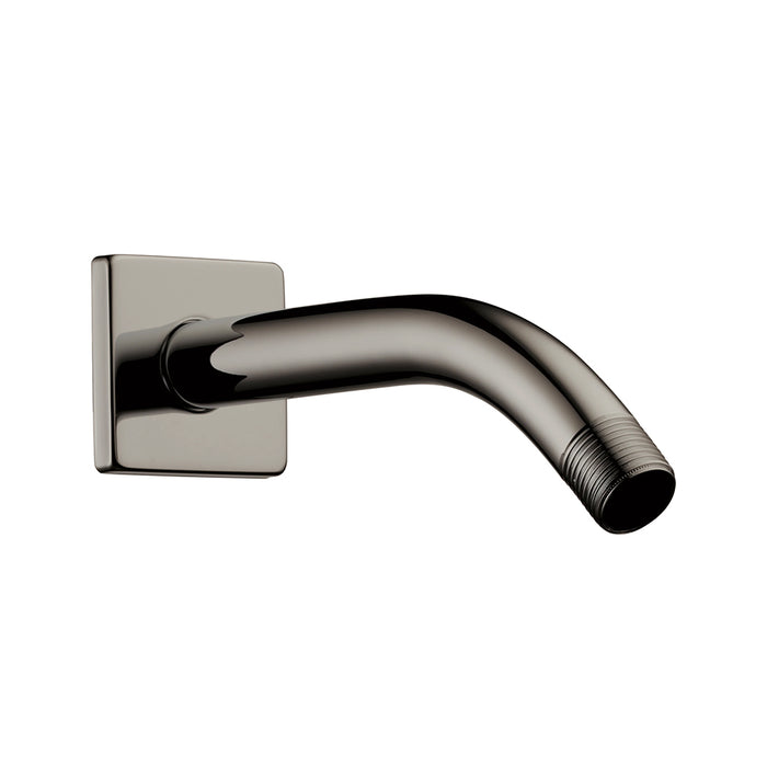 Essential Shower Arm - Wall Mount - 7" Brass/Brilliance Black Onyx