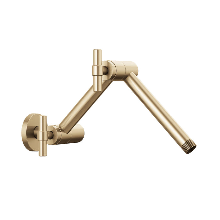 Litze Shower Arm - Wall Mount - 16" Brass/Luxe Gold