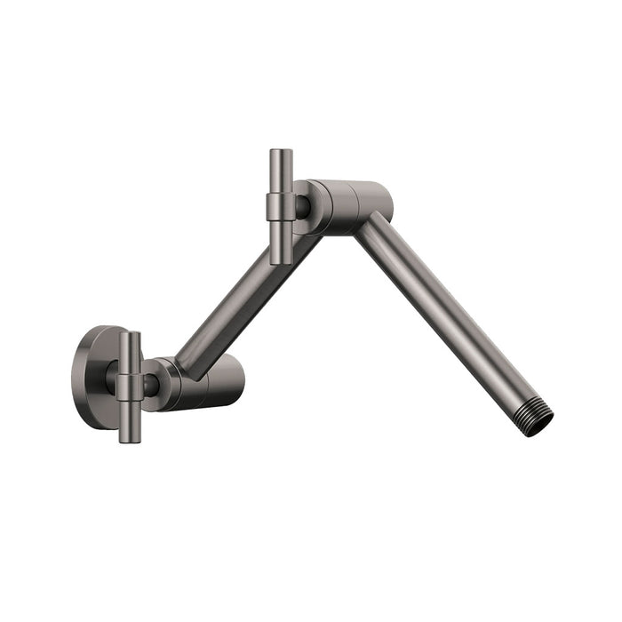 Litze Shower Arm - Wall Mount - 16" Brass/Luxe Steel