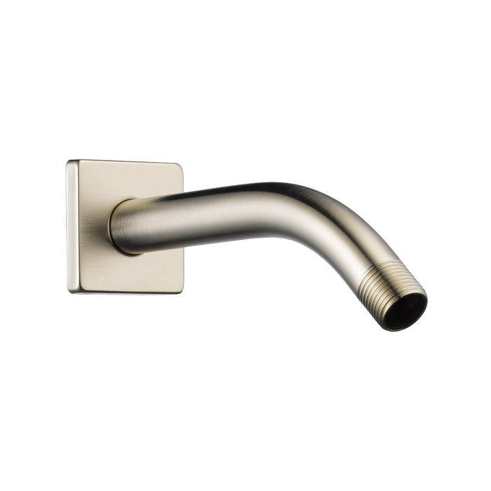 Essential Shower Arm - Wall Mount - 7" Brass/Brushed Nickel