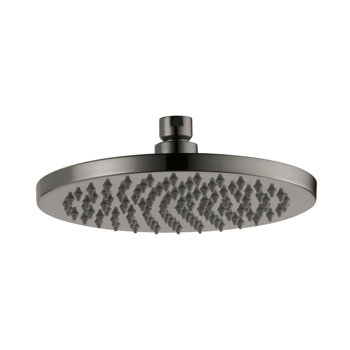 Essential Single Function Shower Head - Wall Or Ceiling Mount - 8" Brass/Luxe Steel