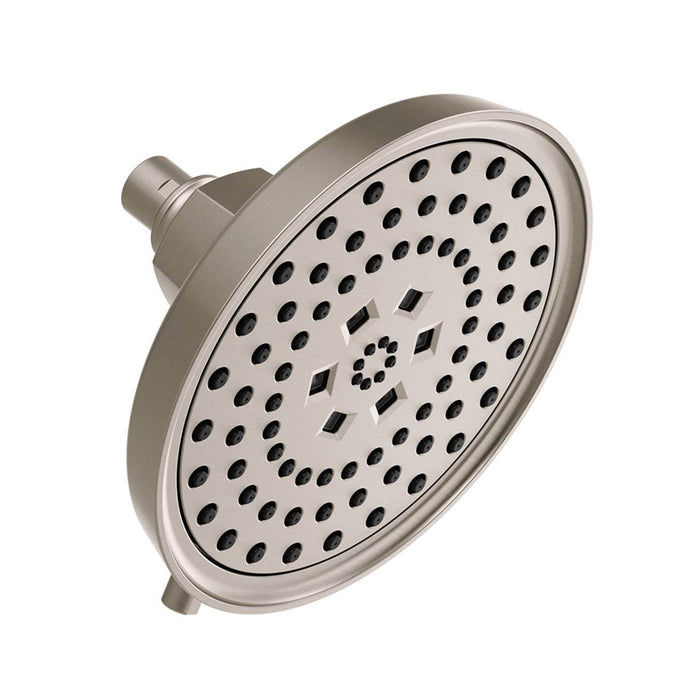Invari Four Functions Shower Head - Wall Or Ceiling Mount - 8" Abs/Luxe Nickel