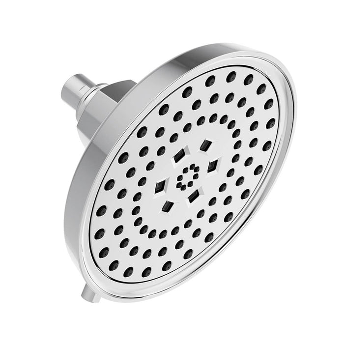 Invari Four Functions Shower Head - Wall Or Ceiling Mount - 8" Abs/Polished Chrome