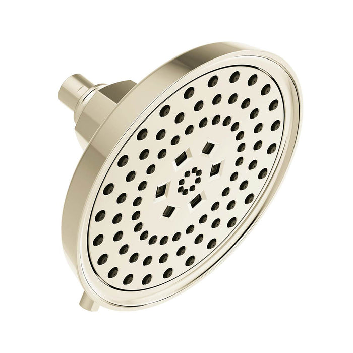 Invari Four Functions Shower Head - Wall Or Ceiling Mount - 8" Abs/Polished Nickel