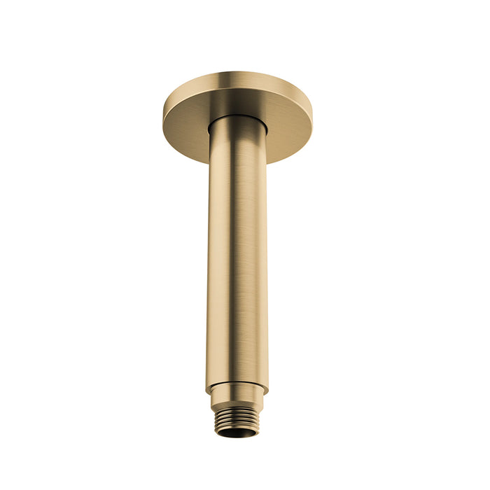 Kintsu Complete Dual Shower Head - Ceiling Mount - 12" Brass/Luxe Gold