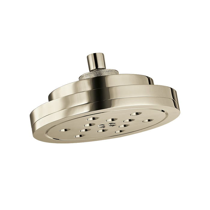 Litze 4 Functions Shower Head - Wall Or Ceiling Mount - 8" Brass/Polished Nickel