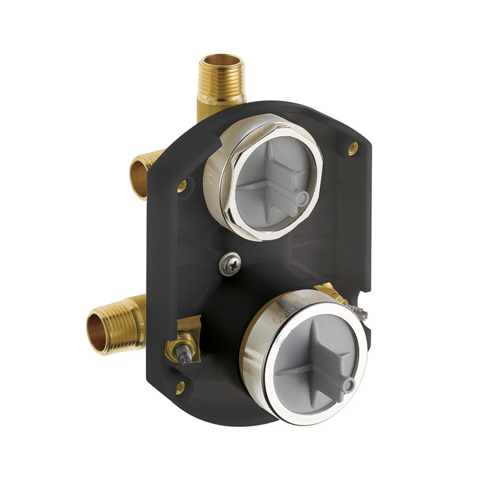 Levoir 3 Function Pressure Balance Shower Mixer - Wall Mount - 7" Brass/Luxe Gold