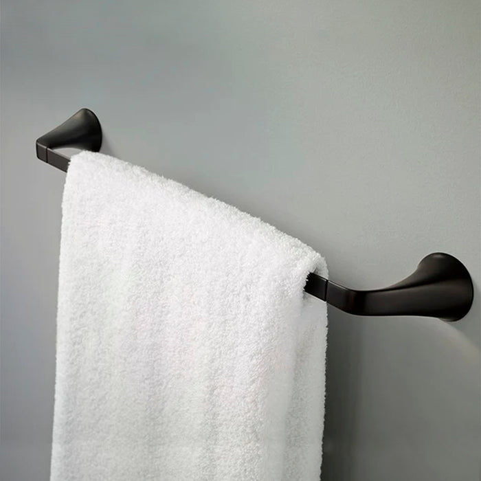 Sotria Single Towel Bar - Wall Mount - 18" Brass/Matt Black - Last Unit Special Offer