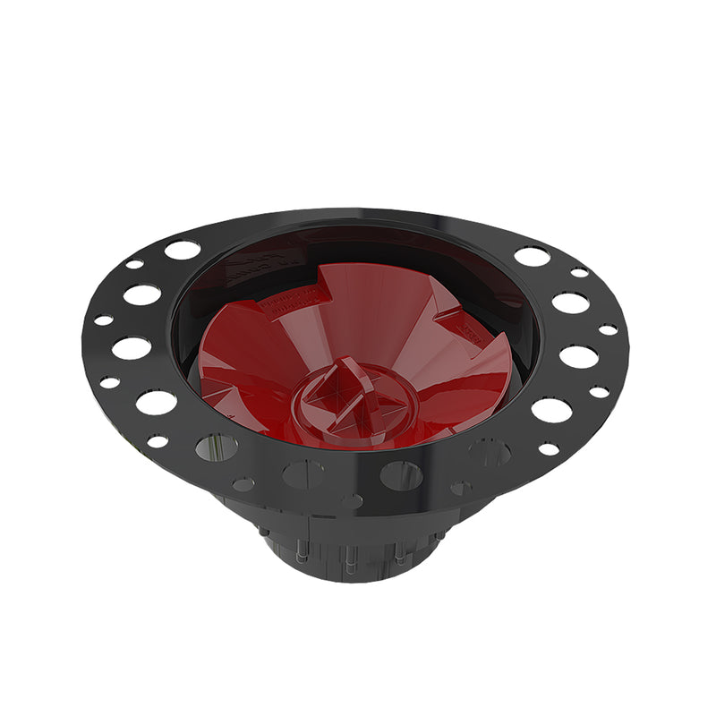 Island Tub Drain Rough - Built-In - 7" Abs/Black