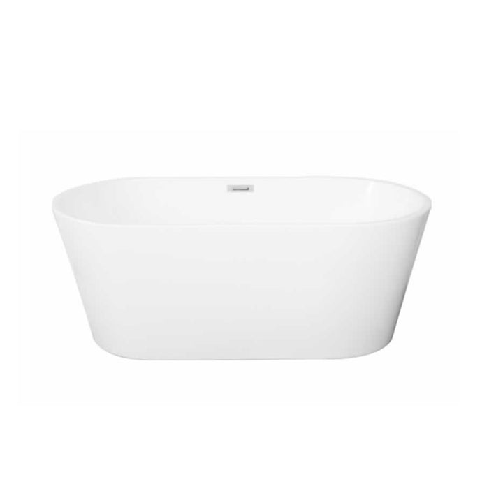 Sleek Bathtub - Free Standing - 59" Acrylic/White
