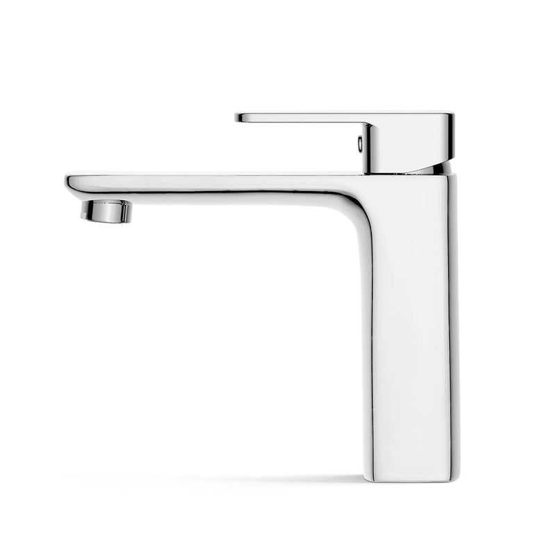 Master Bathroom Faucet - Single Hole - 7" Brass/Polished Chrome