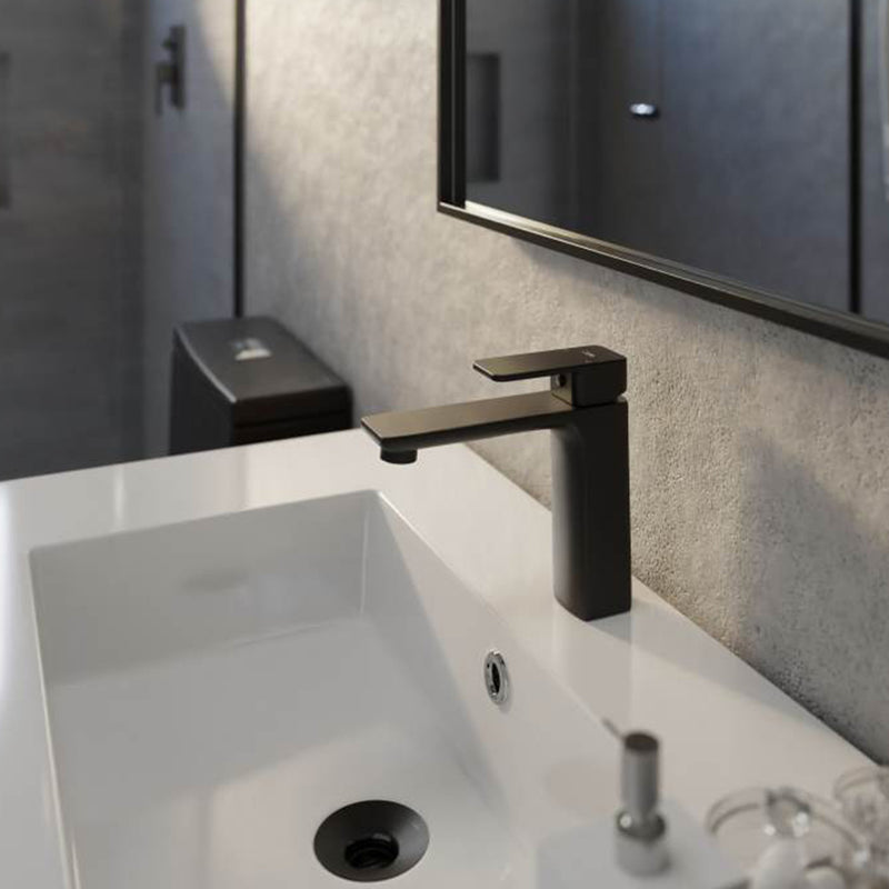 Master Bathroom Faucet - Single Hole - 7" Brass/Polished Chrome