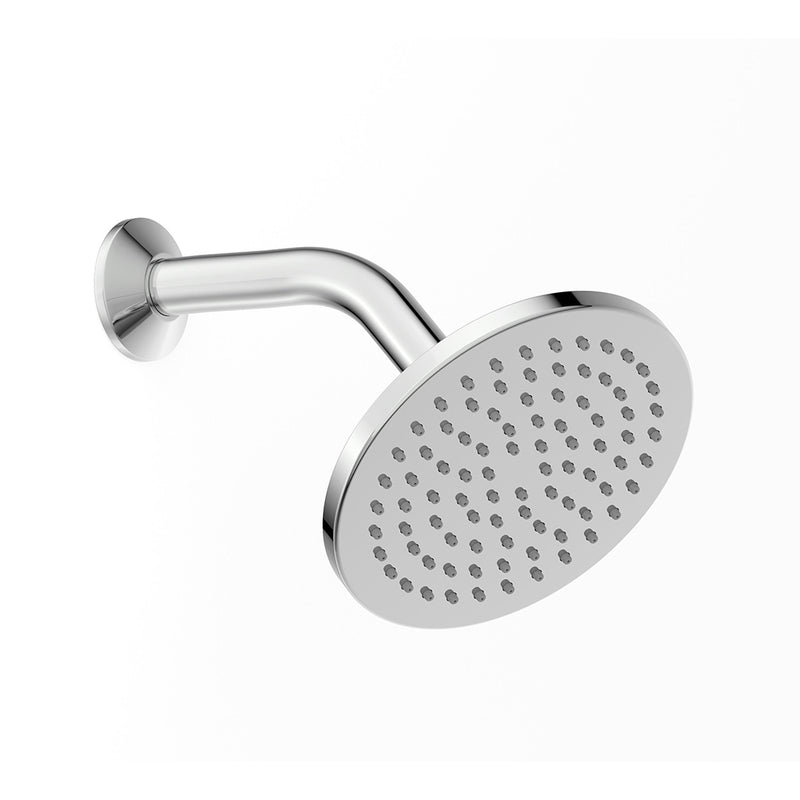 Acqua Complete Round Rainfall Shower Head - Wall Mount - 6" Abs/Polished Chrome