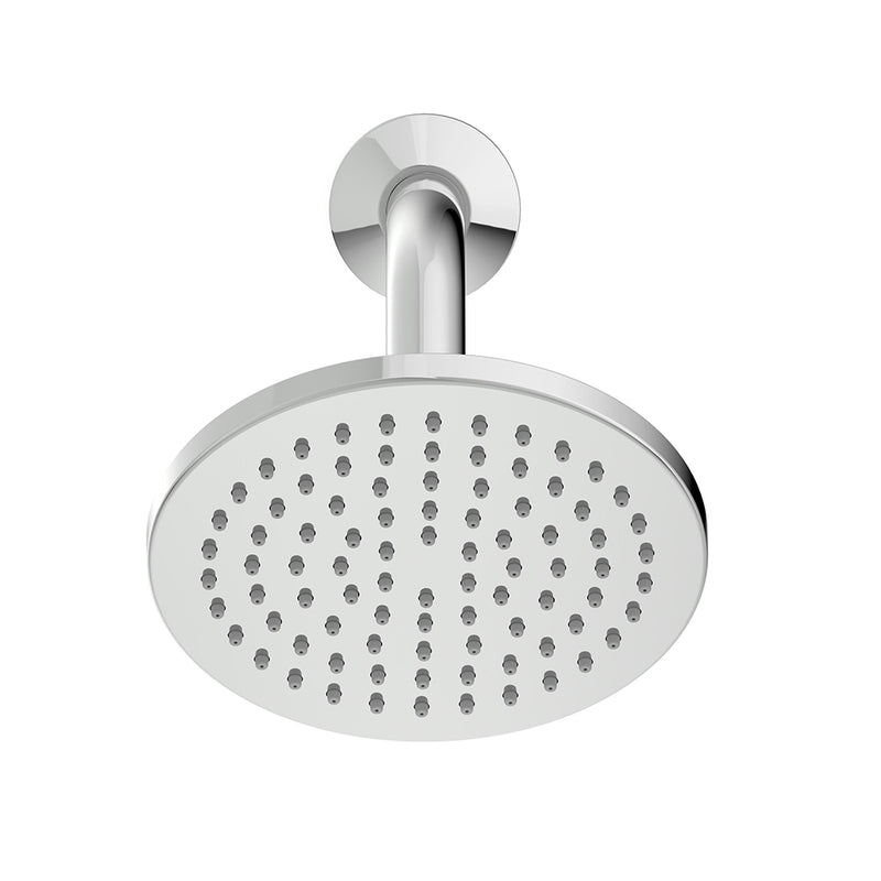 Acqua Complete Round Rainfall Shower Head - Wall Mount - 6" Abs/Polished Chrome
