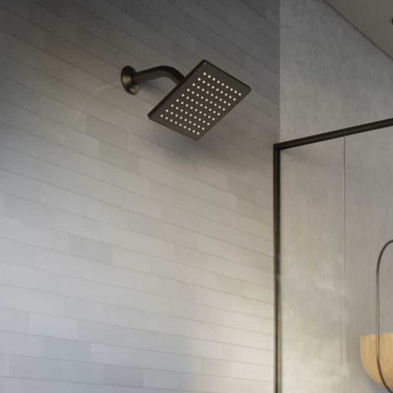Acqua Complete Square Rainfall Shower Head - Wall Mount - 6" Abs/Polished Chrome