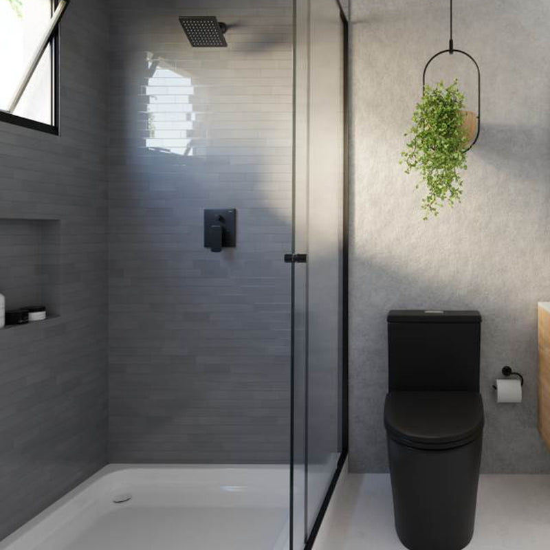 Acqua Complete Square Rainfall Shower Head - Wall Mount - 6" Abs/Polished Chrome