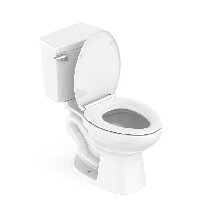 Supra Elongated Complete Single Flush Two Piece Toilet - Floor Mount - 14" Vitreous China/Gloss White