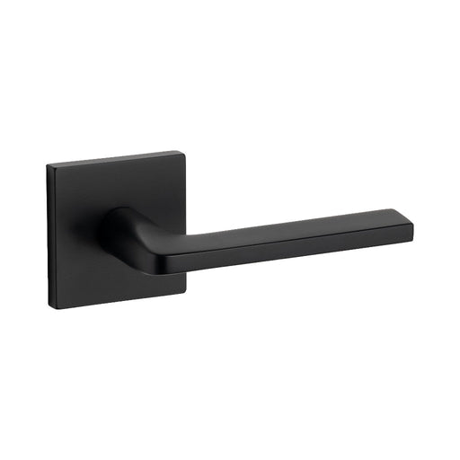 Square Concealed Passage Door Leverset - Door Mount - 6" Brass/Matt Black