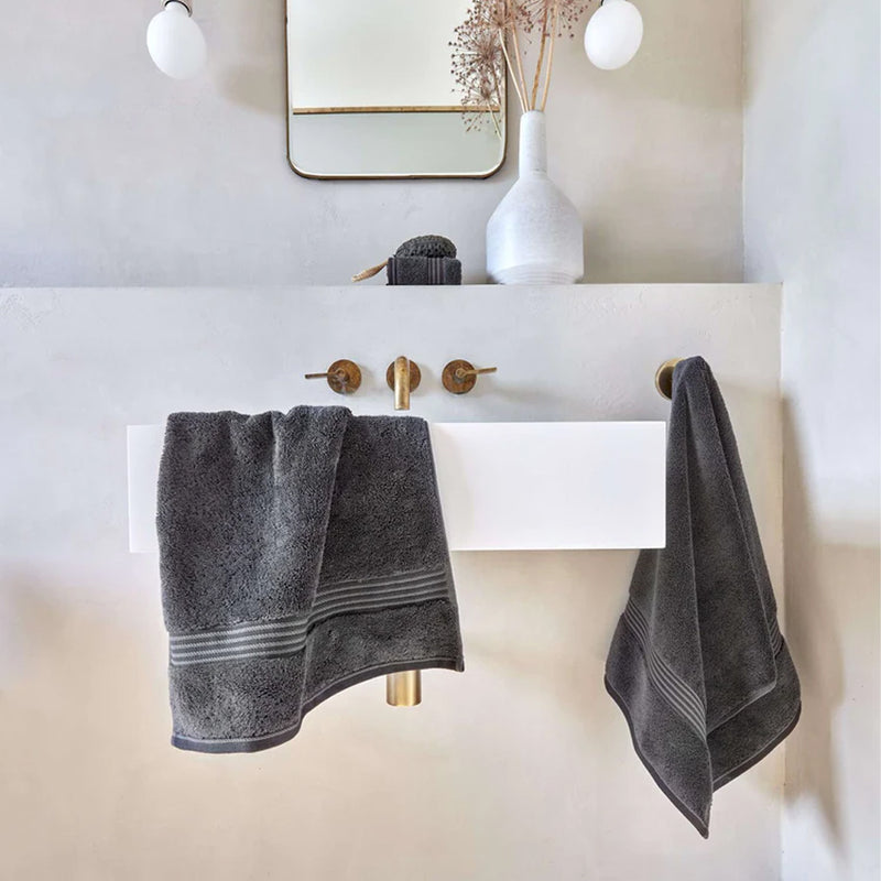 Supreme Hygro Face Cloth Bathroom Towel - Free Standing - 13" Cotton/Graphite