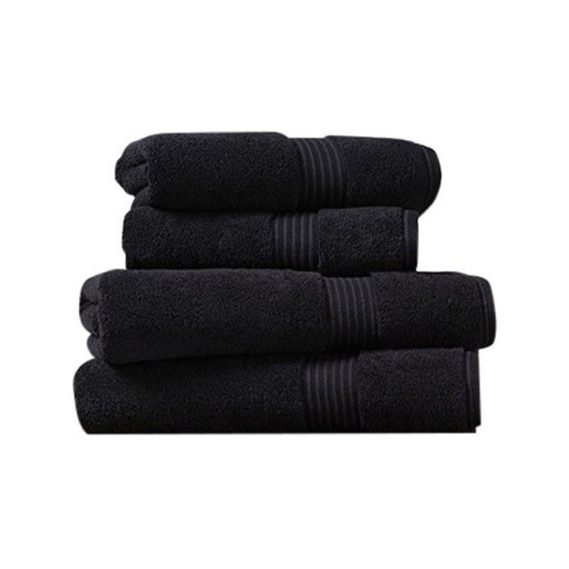 Supreme Hygro Bathroom Towel - Free Standing - 54" Cotton/Black