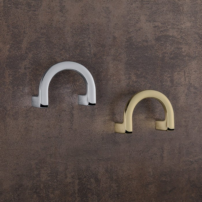 Lulu Single Hook - Wall Mount - 4" Brass/Gold