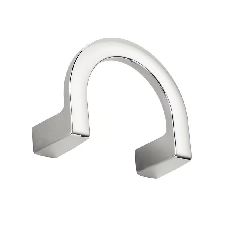 Lulu Single Hook - Wall Mount - 4" Brass/Polished Chrome