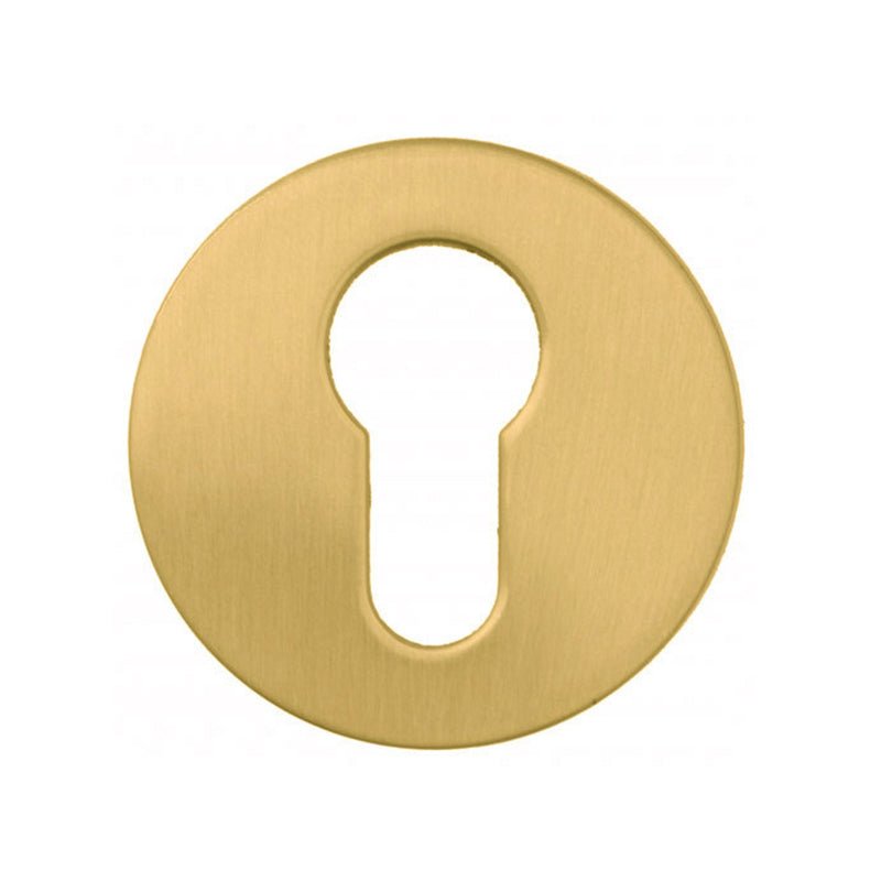 Roboquattros Cylinder Cover Keyhole - Door Mount - 2" Brass/Gold