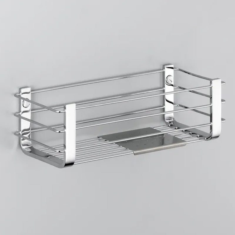 Universal Shower Basket - Wall Mount - 11" Brass/Polished Chrome