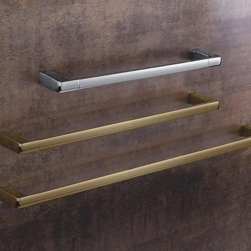 Lulu Towel Bar - Wall Mount - 21" Brass/Polished Chrome