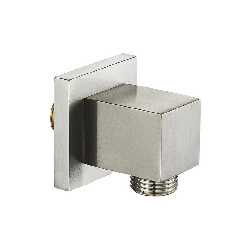 Devon Hand Shower Connector - Wall Mount - 2" Brass/Brushed Nickel