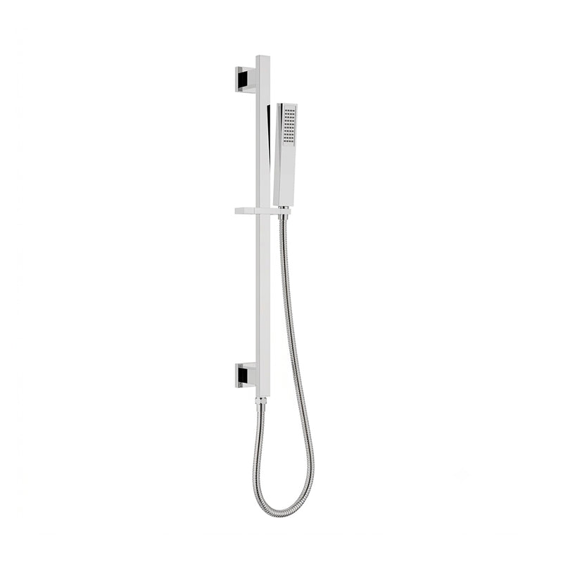 Devon Hand Shower Column Set - Wall Mount - Brass/Polished Chrome