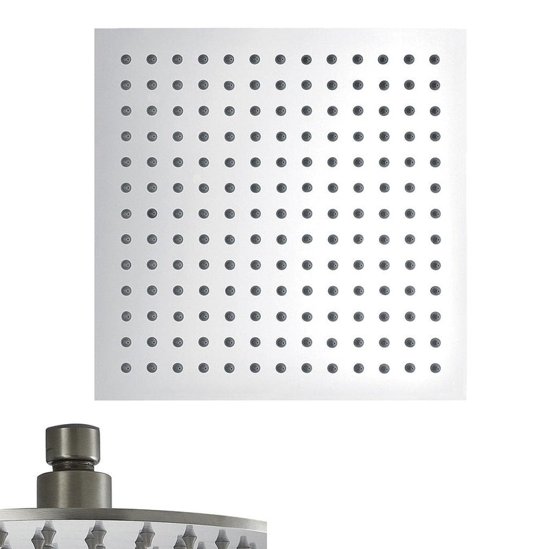 Devon 2-Way Shower Set With Hand Shower Set - Ceiling Mount - 12" Brass/Polished Chrome