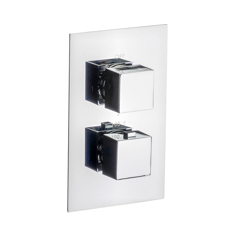 Devon 2-3 Way Shower Set With Hand Shower Set - Wall Mount - 8" Brass/Polished Chrome