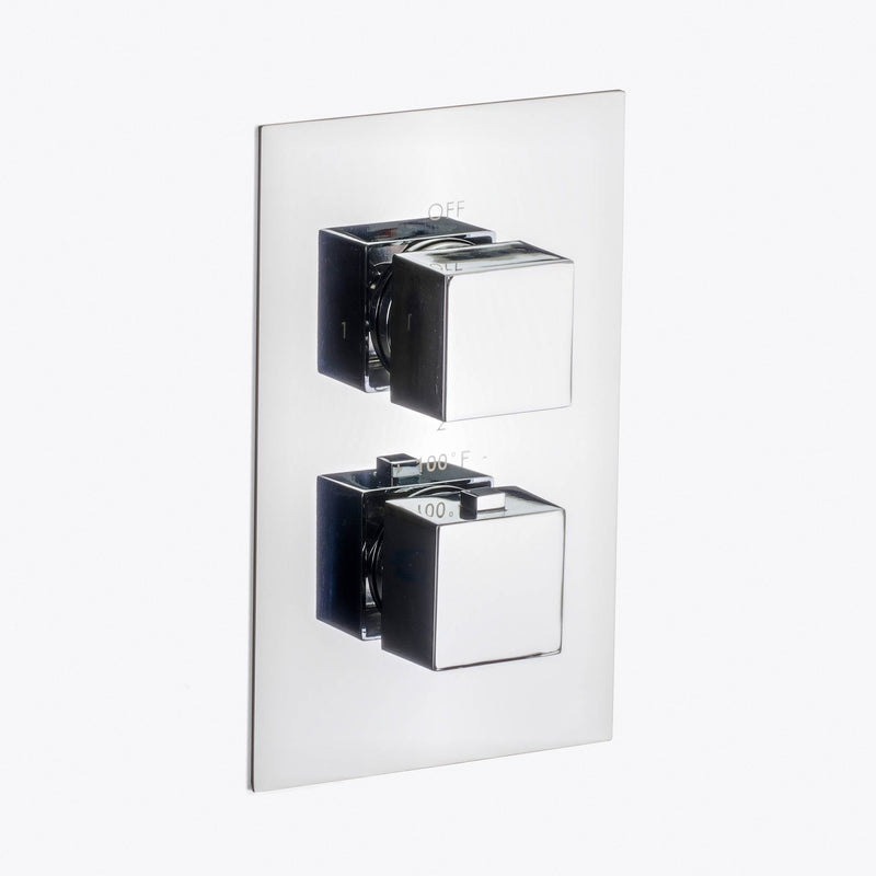 Devon 2-3 Way Shower Set With Tub Spout - Wall Mount - 12" Brass/Polished Chrome