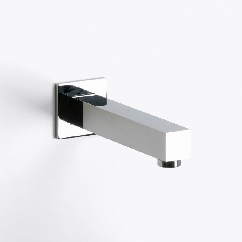 Devon 2-3 Way Shower Set With Tub Spout - Wall Mount - 12" Brass/Polished Chrome