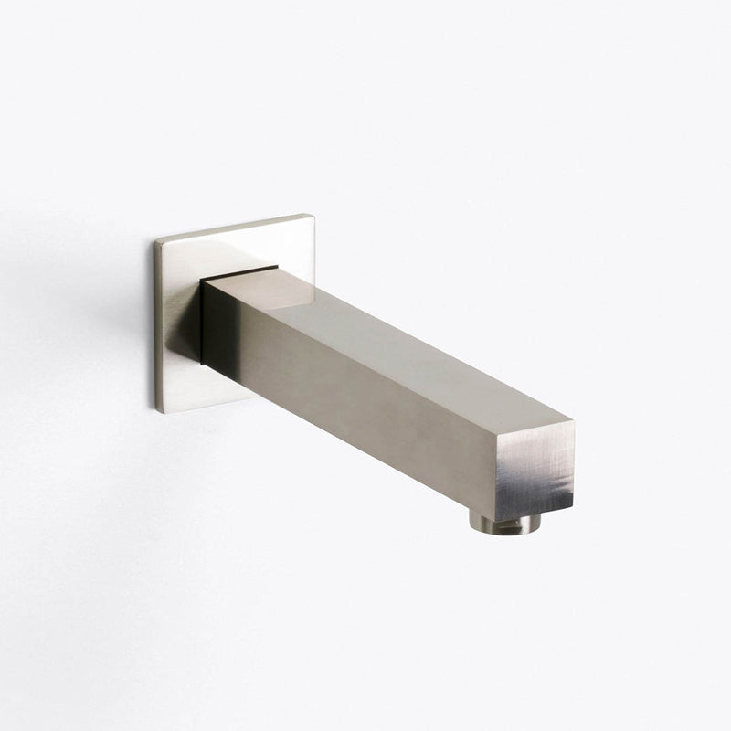 Devon 2-3 Way Shower Set With Tub Spout - Wall Mount - 8" Brass/Brushed Nickel