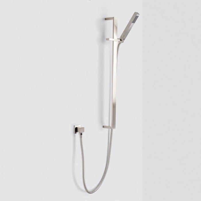 Devon 2-3 Way Thermostatic Trim Complete Shower Set - Wall Mount - 8" Brass/Brushed Nickel