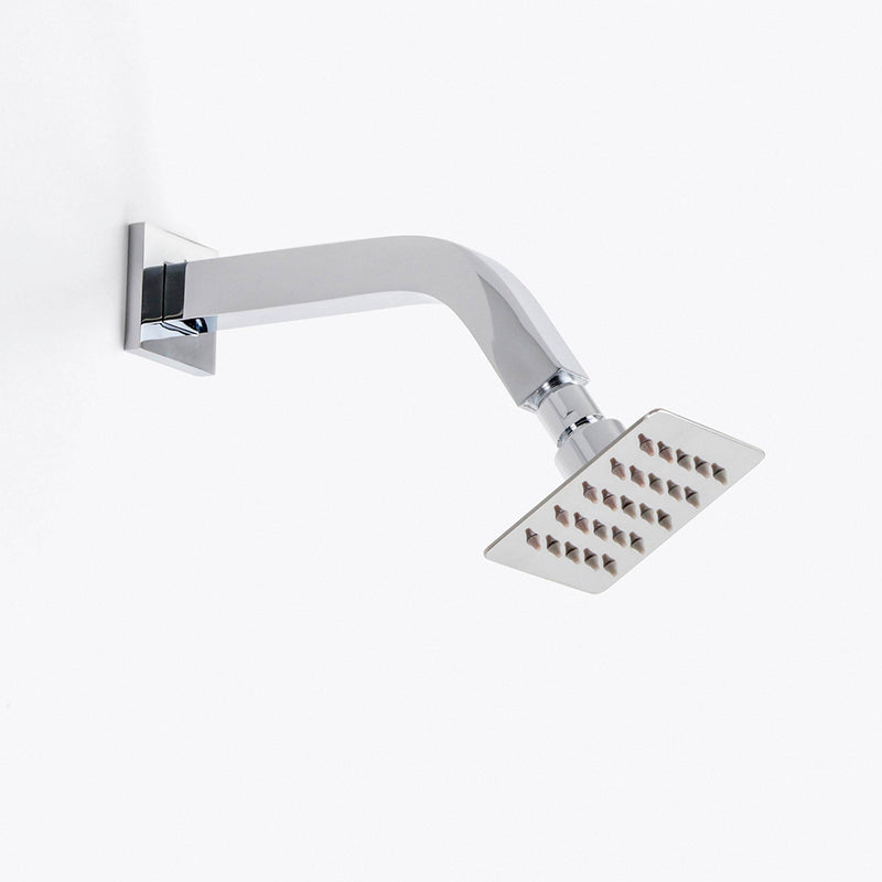 Devon 3 Way Thermostatic Complete Shower Set: 12" Ceiling & 4" Wall Mount Shower Heads with Handheld - Brass/Polished Chrome