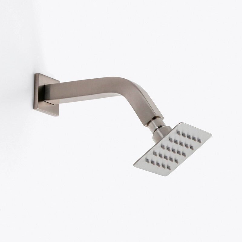 Devon 3 Way Thermostatic Complete Shower Set: 12" Ceiling & 4" Wall Mount Shower Heads with Handheld - Brass/Brushed Nickel