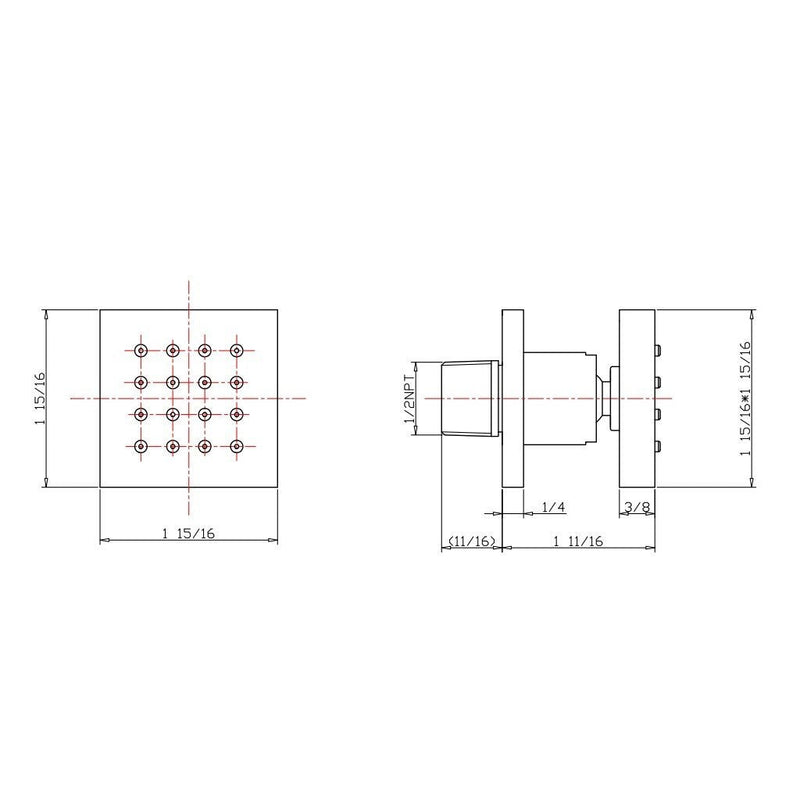 Devon 3 Way Thermostatic Complete Shower Set - Wall Mount - 12" Brass/Polished Chrome