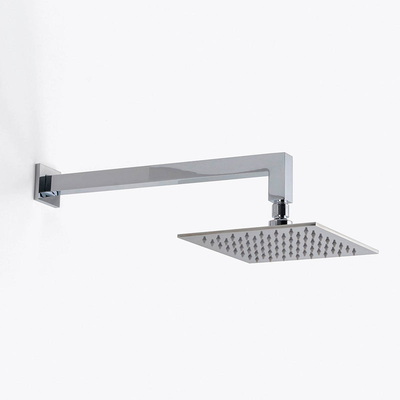 Devon 2 Way Pressure Balance Complete Shower Set - Wall Mount - 8" Brass/Polished Chrome