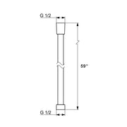 Technical drawing of a cylindrical component with dimensions labeled